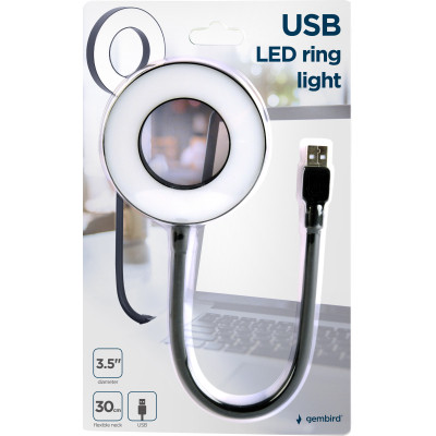 Лампа USB Gembird LED, ring 3.5 inch, 6W (NL-LEDRING-01)