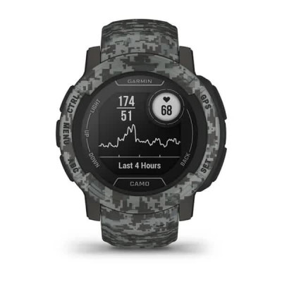 Смарт-годинник Garmin Instinct 2, Camo Edition, Graphite Camo, GPS (010-02626-03)
