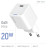 Зарядний пристрій ColorWay C101C GaN Mini 20W PD PPS USB-C white (CW-CHS059PD-WT)