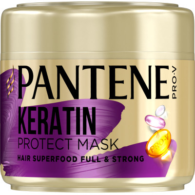 Маска для волосся Pantene Pro-V з кератином Живильний коктейль Об&#039;ємне та міцне 300 мл (8001841622316)