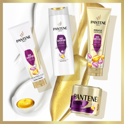 Маска для волосся Pantene Pro-V з кератином Живильний коктейль Об&#039;ємне та міцне 300 мл (8001841622316)