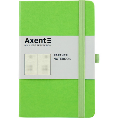 Книга записна Axent Partner 125х195 мм в точку 96 аркушів Салатова (8306-09-A)