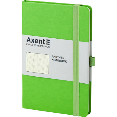 Книга записна Axent Partner 125х195 мм в точку 96 аркушів Салатова (8306-09-A)