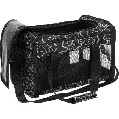 Переноска для тварин Trixie Adrina Carrier 26x27х42 см (чорна з сірим) (4011905028897)