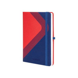 Книга записна Optima А5 COMBI-2, тверда обкладинка, гумка, лінія (O20125-02)