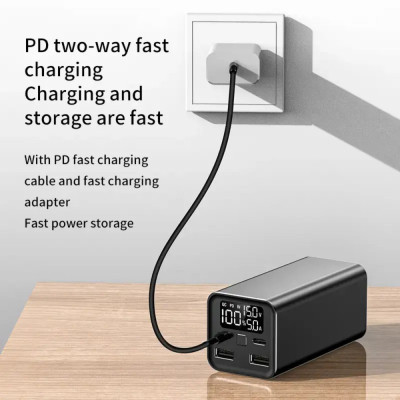 Батарея універсальна Atria 20000mAh, 65W, PD2.0, QC (WPD-65)