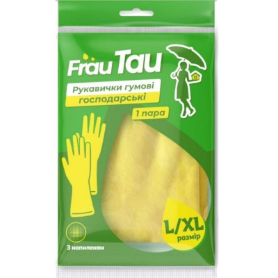 Рукавички господарські Frau Tau Гумові L/XL 1 пара (4820263231005)