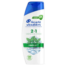 Шампунь Head &amp; Shoulders 2 в 1 Проти лупи Свіжість ментолу 330 мл (8700216304825)