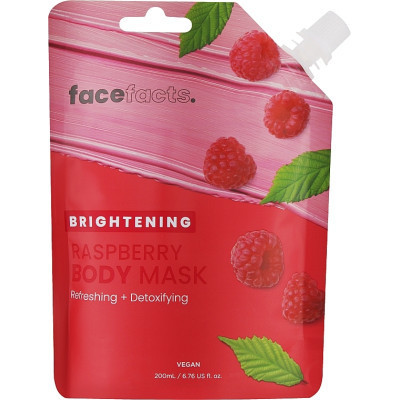 Маска для тела Face Facts Brightening Raspberry Body Mask Осветляющая Малина 200 мл (5031413928747)