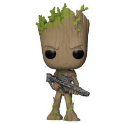 Фігурка для геймерів Funko Pop серії Месники: Війна нескінченності - Грут з бластером (26904)