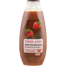 Гель для душу Fresh Juice Chocolate &amp; Strawberry 400 мл (4823015936081)