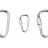 Карабін туристичний Tramp Набір 10 шт з муфтою 5 cм Silver (UTRA-299-silver)