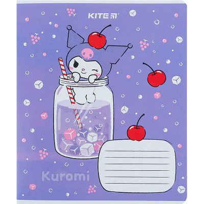 Зошит Kite Kuromi 12 аркушів, лінія (HK24-234)
