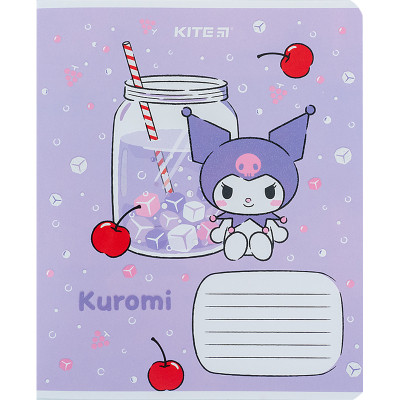Зошит Kite Kuromi 12 аркушів, лінія (HK24-234)