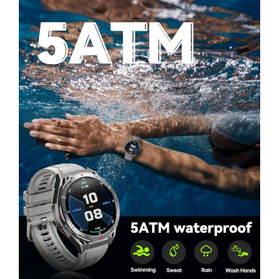 Смарт-годинник OUKITEL BT12 Grey (6931940789585)