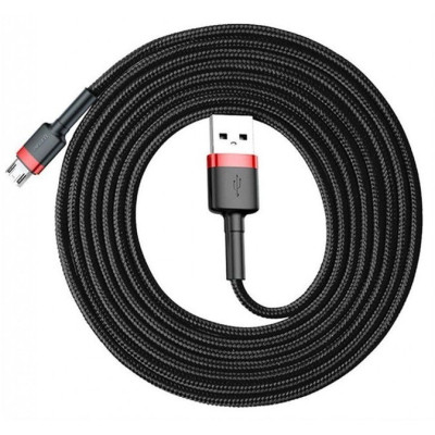 Дата кабель USB 2.0 AM to Micro 5P 1.0m Black-Red Baseus (514488)