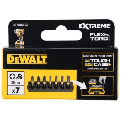 Набір біт DeWALT в касеті для Tough Case, FlexTorq, DT70813 (DT70813)