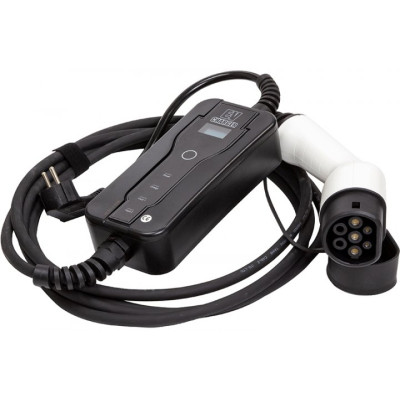 Зарядний пристрій для електромобіля HiSmart Type 2 - Schuko (220V), 16A, 3.6кВт, 1-фазное, 5м (EV200696)