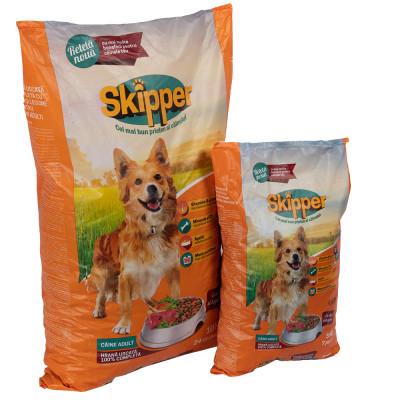 Сухий корм для собак Skipper яловичина та овочі 10 кг (5948308003499)