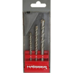 Набір свердл HAISSER по бетону 3шт Haisser Professional - 5,6,8мм (79801)