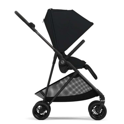 Коляска Cybex Melio Carbon Moon Black (з бампером) (522002639)