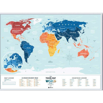 Скретч карта 1DEA.me Travel Map Holiday Lagoon World (13052)