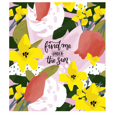 Зошит Школярик Find me under the sun 80 аркушів клітинка (080-3129K)
