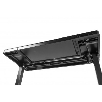 Комп&#039;ютерний стіл Barsky StandUp black glass 1200*600 (BST-11)