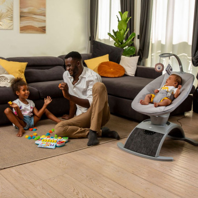 Крісло-гойдалка Chicco Comfy Wave light gray (79890.16)