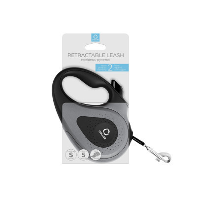 Повідок для собак Collar стрічка S до 15 кг 5 м чорний (81241)