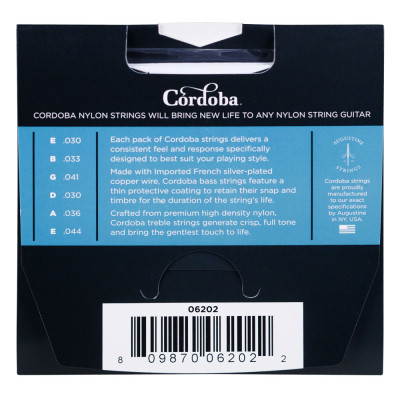 Струни для гітари Cordoba Nylon Guitar Strings - Hard (06202)