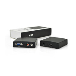 Конвертор VGA to HDMI+ Audio active black Voltronic (YT-AC-HDMI(in)/VGA(out)-B/14898)