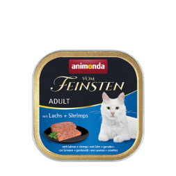 Паштет для котів Animonda Vom Feinsten Adult with Salmon + Shrimps 100 г (4017721832021)