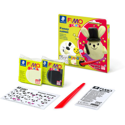 Набір для творчості Fimo Kids Зайчик 2 кольори х 42 г (4007817078723)