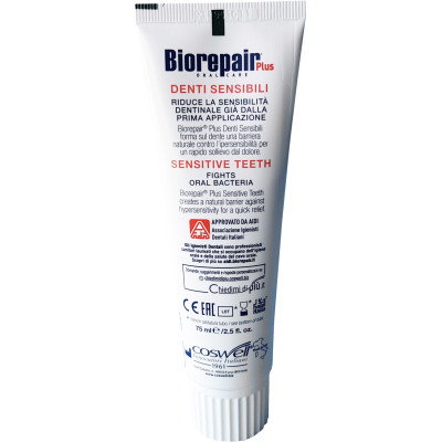 Зубна паста Biorepair Plus Професійне позбавлення чутливості 75 мл (8017331052648)