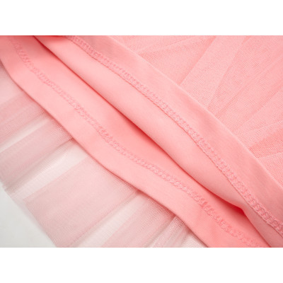 Плаття дитяче Breeze з мереживом та фатиновою спідницею (17805-92G-peach)