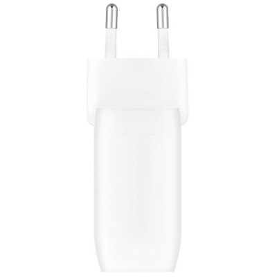 Зарядний пристрій Belkin 30W 2хUSB-С PD PPS white (WCB010VFWH)