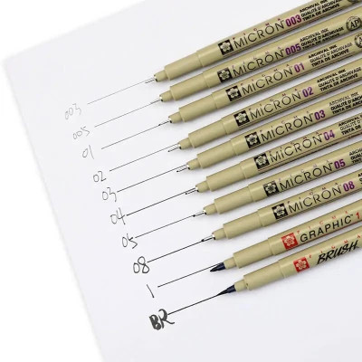 Лайнер Sakura PIGMA MICRON (0.03) 0,15мм, Чорний (084511307247)