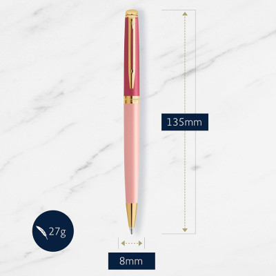 Ручка кулькова Waterman HEMISPHERE Colour Blocking Pink GT BP (22 581)
