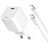 Зарядний пристрій ColorWay C101D GaN Mini 20W PD PPS USB-C + cable USB-C to Lightning white (CW-CHS059PDL-WT)