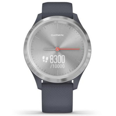Смарт-годинник Garmin vivomove 3S, Silver, Granite Blue, Silicone (010-02238-20)