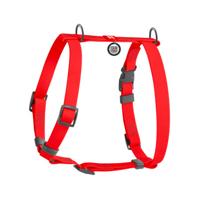 Шлея для собак WAUDOG Waterproof Н-подібна анатомічна М червоний (32813)