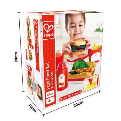 Ігровий набір Hape продукти Фаст-фуд (E3160)