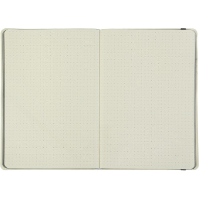 Книга записна Buromax Etalon 125x195 мм 96 аркушів в точку обкладинка зі штучної шкіри Біла (BM.291360-12)