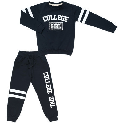 Спортивний костюм дитячий Breeze COLLEGE GIRL (13766-116G-blue)
