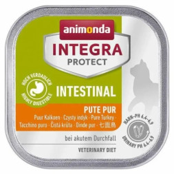 Вологий корм для кішок Animonda Integra Protect Intestinal Pure Turkey при захворюванні кишково-шлункового тракту (4017721868754)