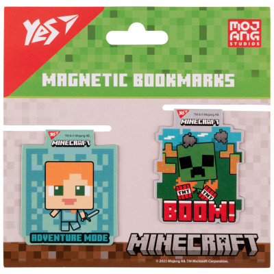 Закладки для книг Yes магнітні Minecraft friends 2 шт (708102)