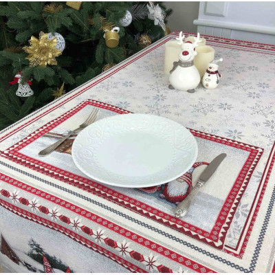Серветка на стіл Прованс гобеленова Snowfall 30х50 см (23406)