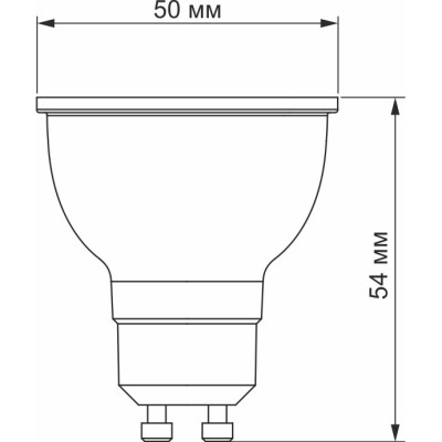 Лампочка Videx LED MR16еD 6W GU10 4100K дімерна (VL-MR16еD-06104)