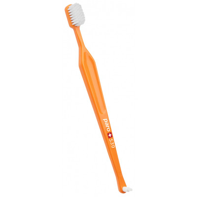 Зубна щітка Paro Swiss S39 м&#039;яка помаранчева (7610458007150-orange)